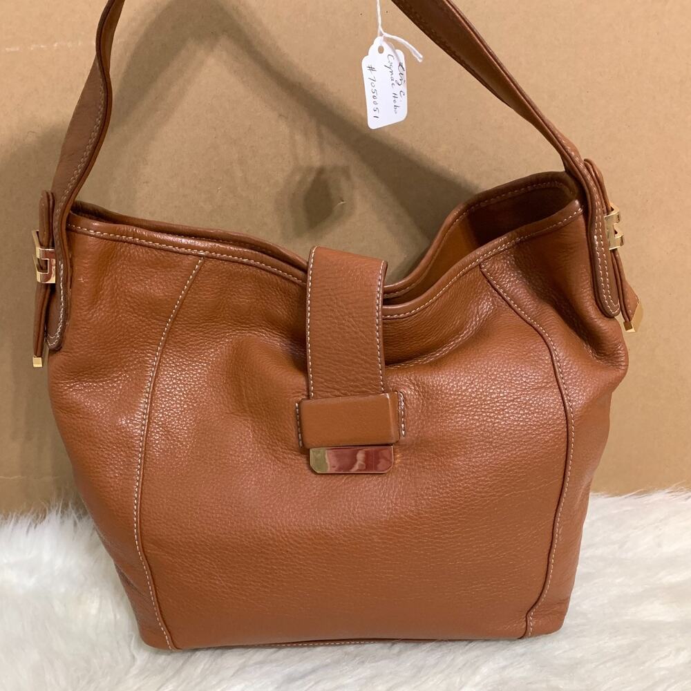 Elegant Brown Leather Hobo Bag